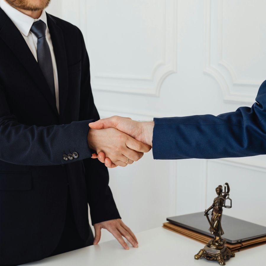 Men shaking hands