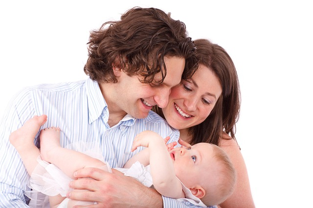 Mom and dad with their newborn